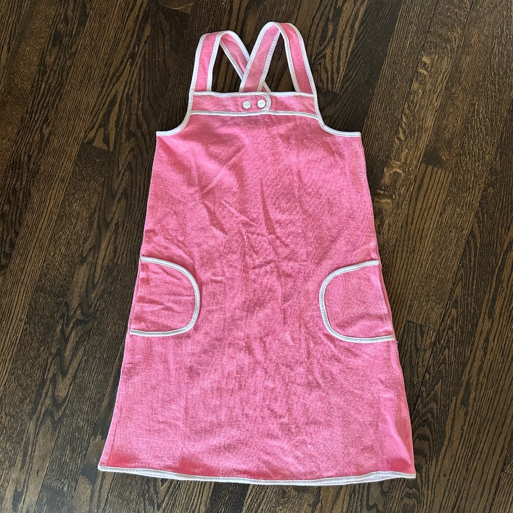 NWT JACADI Paris Girls Cross-Back Dress Terry Cotton 12Y
